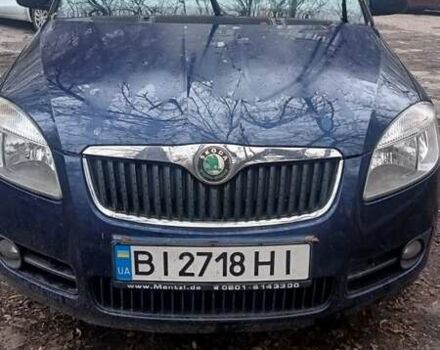 Синий Шкода Фабия, объемом двигателя 1.2 л и пробегом 220 тыс. км за 5000 $, фото 1 на Automoto.ua