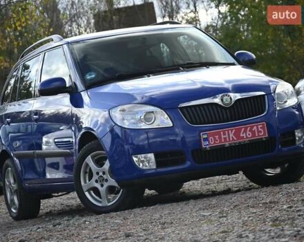Синий Шкода Фабия, объемом двигателя 1.39 л и пробегом 178 тыс. км за 5950 $, фото 1 на Automoto.ua