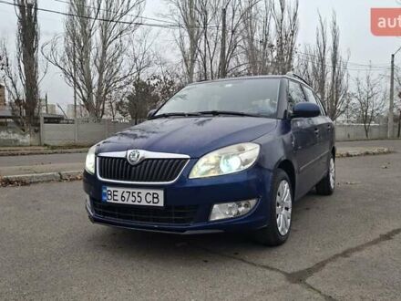 Синий Шкода Фабия, объемом двигателя 1.2 л и пробегом 212 тыс. км за 5000 $, фото 1 на Automoto.ua