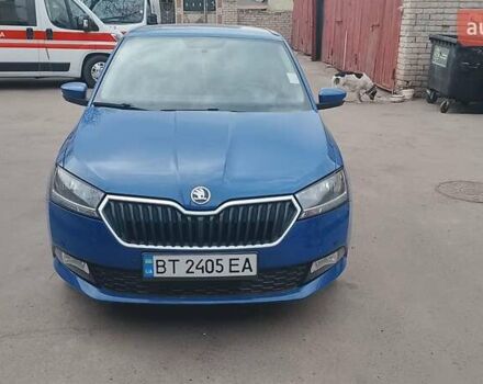Синий Шкода Фабия, объемом двигателя 1 л и пробегом 75 тыс. км за 9500 $, фото 1 на Automoto.ua