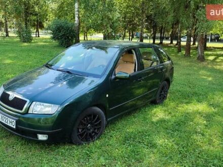 Зеленый Шкода Фабия, объемом двигателя 1.4 л и пробегом 224 тыс. км за 3500 $, фото 1 на Automoto.ua