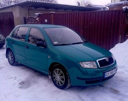 Зеленый Шкода Фабия, объемом двигателя 1.4 л и пробегом 238 тыс. км за 3700 $, фото 1 на Automoto.ua