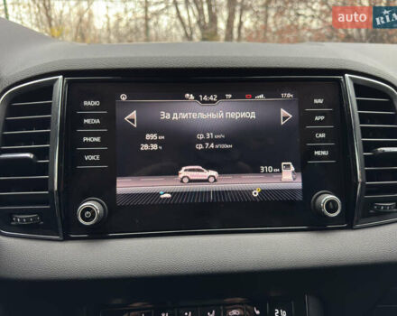 Білий Шкода Karoq, об'ємом двигуна 1.4 л та пробігом 62 тис. км за 21999 $, фото 53 на Automoto.ua