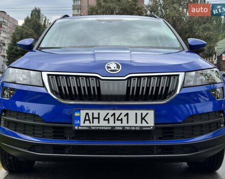 Синий Шкода Karoq, объемом двигателя 1.4 л и пробегом 47 тыс. км за 23000 $, фото 1 на Automoto.ua