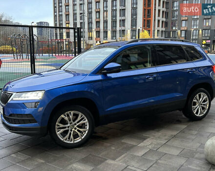 Синий Шкода Karoq, объемом двигателя 1.4 л и пробегом 57 тыс. км за 23999 $, фото 1 на Automoto.ua