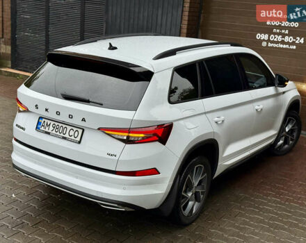 Білий Шкода Kodiaq, об'ємом двигуна 2 л та пробігом 154 тис. км за 37499 $, фото 1 на Automoto.ua