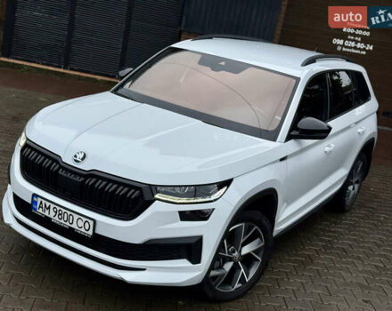 Білий Шкода Kodiaq, об'ємом двигуна 2 л та пробігом 154 тис. км за 37499 $, фото 6 на Automoto.ua