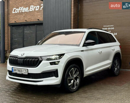 Білий Шкода Kodiaq, об'ємом двигуна 2 л та пробігом 154 тис. км за 37499 $, фото 7 на Automoto.ua