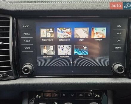 Білий Шкода Kodiaq, об'ємом двигуна 1.97 л та пробігом 25 тис. км за 43890 $, фото 48 на Automoto.ua