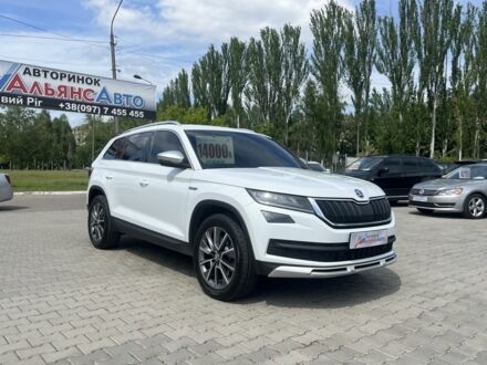 Білий Шкода Kodiaq, об'ємом двигуна 2 л та пробігом 220 тис. км за 28500 $, фото 1 на Automoto.ua