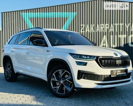 Белый Шкода Kodiaq, объемом двигателя 2 л и пробегом 70 тыс. км за 41000 $, фото 1 на Automoto.ua