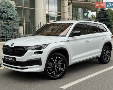 Білий Шкода Kodiaq, об'ємом двигуна 1.97 л та пробігом 74 тис. км за 41900 $, фото 1 на Automoto.ua