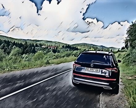 Черный Шкода Kodiaq, объемом двигателя 2 л и пробегом 88 тыс. км за 29500 $, фото 9 на Automoto.ua