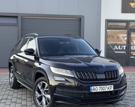 Черный Шкода Kodiaq, объемом двигателя 1.98 л и пробегом 55 тыс. км за 32999 $, фото 2 на Automoto.ua
