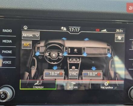 Черный Шкода Kodiaq, объемом двигателя 1.98 л и пробегом 23 тыс. км за 28700 $, фото 29 на Automoto.ua