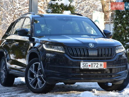 Черный Шкода Kodiaq, объемом двигателя 2 л и пробегом 160 тыс. км за 31999 $, фото 1 на Automoto.ua