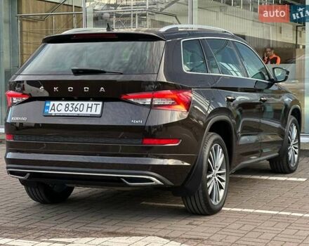 Коричневий Шкода Kodiaq, об'ємом двигуна 1.98 л та пробігом 94 тис. км за 30151 $, фото 7 на Automoto.ua