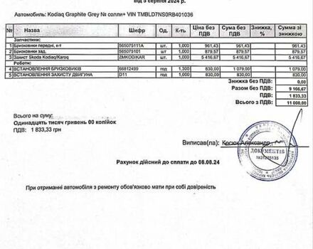 Серый Шкода Kodiaq, объемом двигателя 1.98 л и пробегом 17 тыс. км за 45000 $, фото 4 на Automoto.ua
