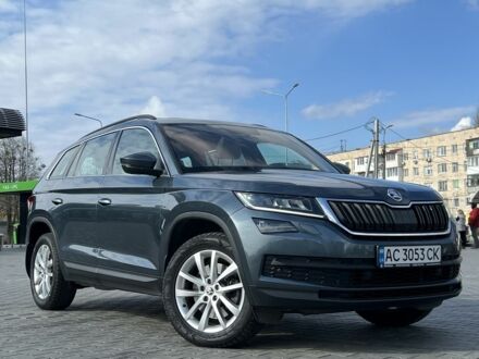 Серый Шкода Kodiaq, объемом двигателя 2 л и пробегом 60 тыс. км за 34200 $, фото 1 на Automoto.ua