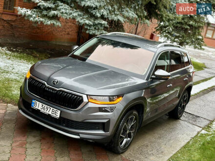 Серый Шкода Kodiaq, объемом двигателя 1.97 л и пробегом 185 тыс. км за 33499 $, фото 1 на Automoto.ua