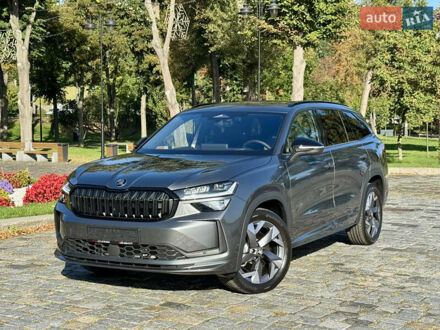 Серый Шкода Kodiaq, объемом двигателя 1.97 л и пробегом 1 тыс. км за 52555 $, фото 1 на Automoto.ua