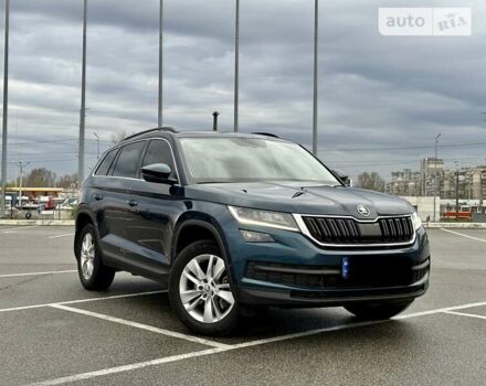 Синий Шкода Kodiaq, объемом двигателя 2 л и пробегом 162 тыс. км за 23499 $, фото 1 на Automoto.ua