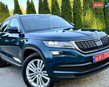 Синій Шкода Kodiaq, об'ємом двигуна 1.97 л та пробігом 197 тис. км за 25999 $, фото 1 на Automoto.ua