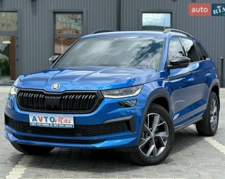 Синий Шкода Kodiaq, объемом двигателя 1.97 л и пробегом 47 тыс. км за 39500 $, фото 3 на Automoto.ua