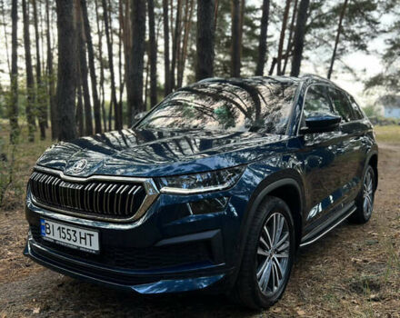 Синий Шкода Kodiaq, объемом двигателя 1.97 л и пробегом 47 тыс. км за 45000 $, фото 1 на Automoto.ua