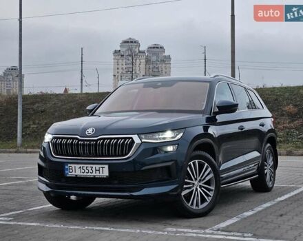 Синий Шкода Kodiaq, объемом двигателя 1.97 л и пробегом 48 тыс. км за 43800 $, фото 2 на Automoto.ua