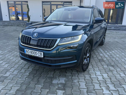 Синий Шкода Kodiaq, объемом двигателя 2 л и пробегом 49 тыс. км за 33490 $, фото 1 на Automoto.ua