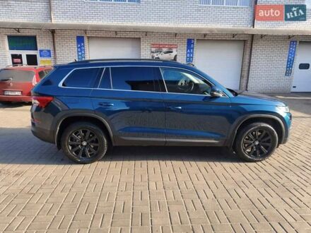 Синий Шкода Kodiaq, объемом двигателя 1.98 л и пробегом 105 тыс. км за 27500 $, фото 1 на Automoto.ua