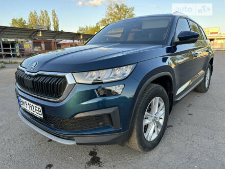 Синий Шкода Kodiaq, объемом двигателя 1.97 л и пробегом 40 тыс. км за 33800 $, фото 1 на Automoto.ua