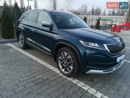 Шкода Kodiaq 2021 в Кременчуге на Automoto.ua Синий Шкода Kodiaq, объемом двигателя 2 л и пробегом 38 тыс. км за 36800 $, фото 1 на Automoto.ua