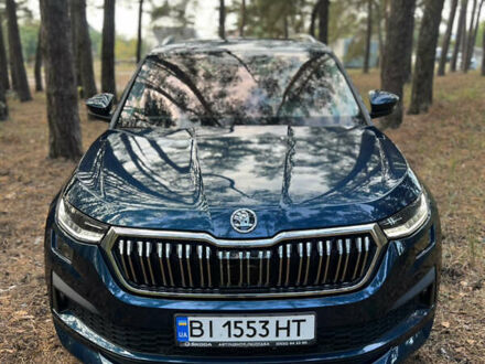 Шкода Kodiaq 2022 в Змиеве на Automoto.ua Синий Шкода Kodiaq, объемом двигателя 1.97 л и пробегом 47 тыс. км за 45000 $, фото 1 на Automoto.ua
