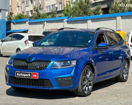 Синий Шкода Octavia A7, объемом двигателя 2 л и пробегом 235 тыс. км за 16590 $, фото 1 на Automoto.ua