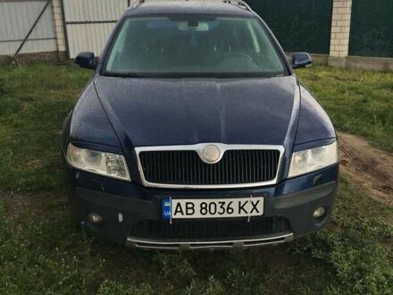 Шкода Октавия Скаут 2008 в Виннице на Automoto.ua Синий Шкода Октавия Скаут, объемом двигателя 1.98 л и пробегом 375 тыс. км за 6550 $, фото 1 на Automoto.ua