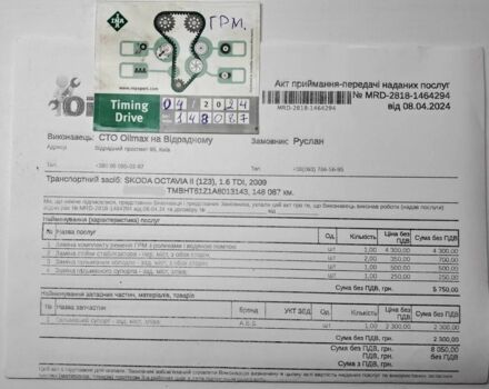 Белый Шкода Октавия, объемом двигателя 1.6 л и пробегом 149 тыс. км за 7900 $, фото 23 на Automoto.ua