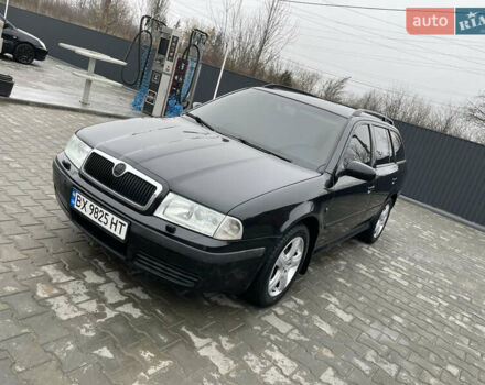 Черный Шкода Октавия, объемом двигателя 1.6 л и пробегом 348 тыс. км за 4200 $, фото 1 на Automoto.ua