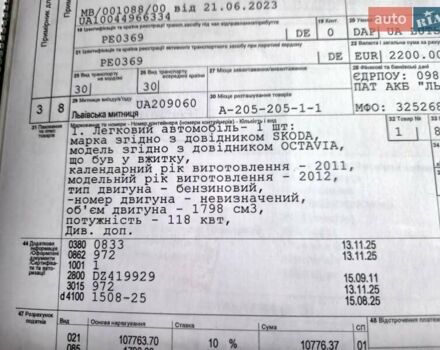Чорний Шкода Октавія, об'ємом двигуна 1.8 л та пробігом 212 тис. км за 7100 $, фото 74 на Automoto.ua