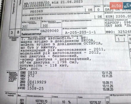 Чорний Шкода Октавія, об'ємом двигуна 1.8 л та пробігом 212 тис. км за 8300 $, фото 47 на Automoto.ua