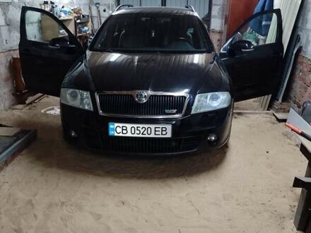 Черный Шкода Октавия, объемом двигателя 2 л и пробегом 208 тыс. км за 7200 $, фото 1 на Automoto.ua