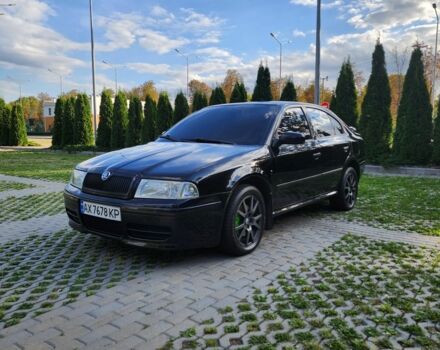Черный Шкода Октавия, объемом двигателя 1.8 л и пробегом 192 тыс. км за 6000 $, фото 1 на Automoto.ua