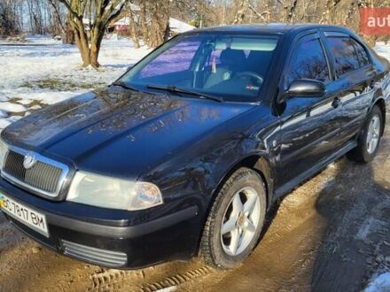 Черный Шкода Октавия, объемом двигателя 1.6 л и пробегом 230 тыс. км за 4800 $, фото 1 на Automoto.ua