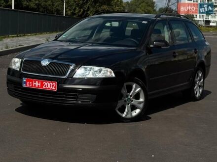 Черный Шкода Октавия, объемом двигателя 1.6 л и пробегом 201 тыс. км за 6900 $, фото 1 на Automoto.ua