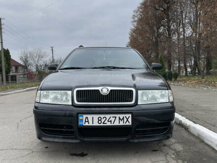 Черный Шкода Октавия, объемом двигателя 1.6 л и пробегом 223 тыс. км за 6300 $, фото 1 на Automoto.ua