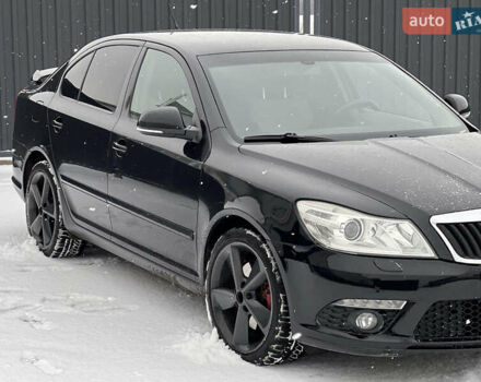 Черный Шкода Октавия, объемом двигателя 2 л и пробегом 220 тыс. км за 10400 $, фото 1 на Automoto.ua