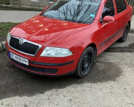 Красный Шкода Октавия, объемом двигателя 1.6 л и пробегом 245 тыс. км за 5300 $, фото 1 на Automoto.ua