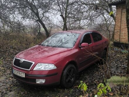 Красный Шкода Октавия, объемом двигателя 1.6 л и пробегом 245 тыс. км за 5800 $, фото 1 на Automoto.ua