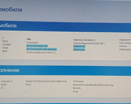 Серый Шкода Октавия, объемом двигателя 1.8 л и пробегом 221 тыс. км за 6900 $, фото 108 на Automoto.ua